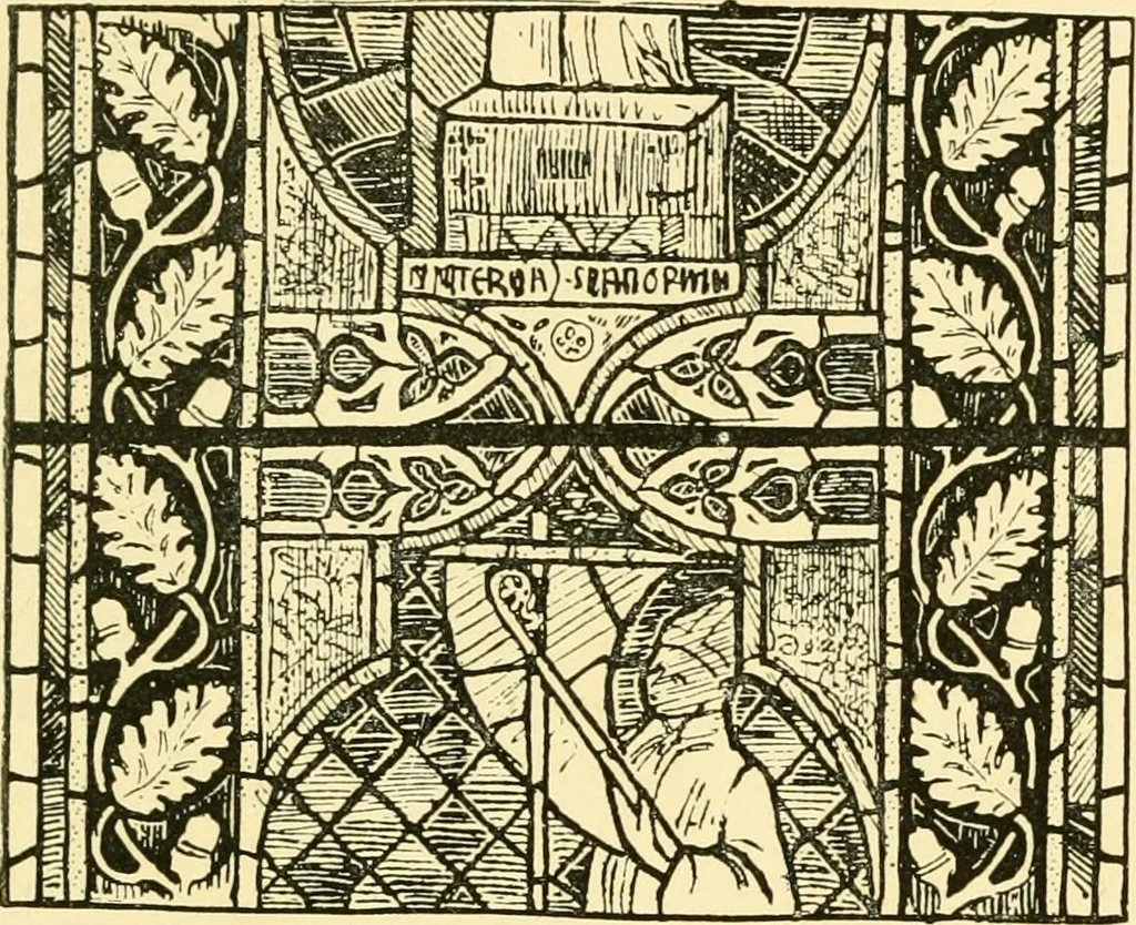 An illustration from Windows; a book about stained & painted glass, 1897, leaf 182