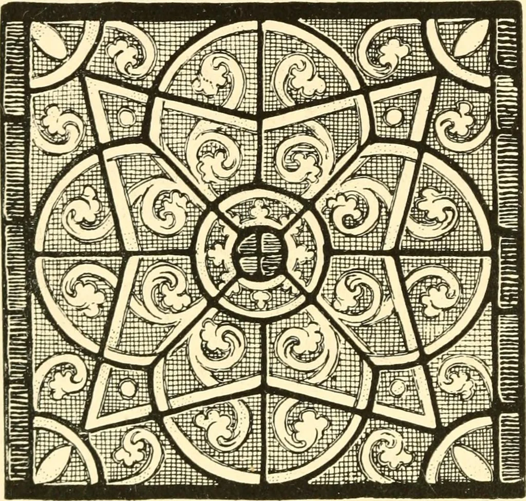 An illustration from Windows; a book about stained & painted glass, 1897, leaf 195