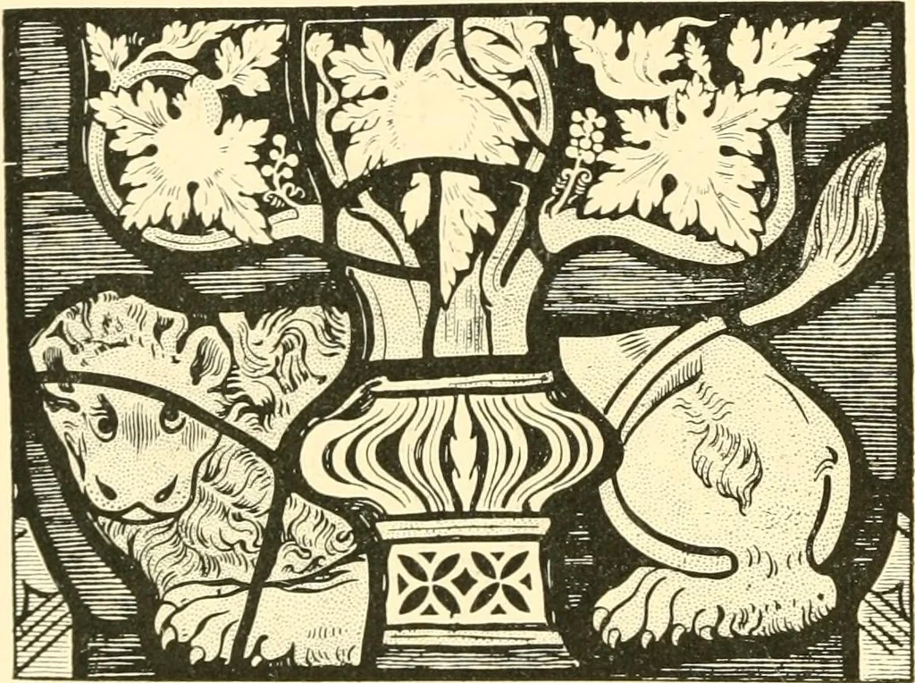 An illustration from Windows; a book about stained & painted glass, 1897, leaf 213