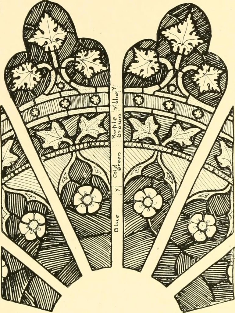 An illustration from Windows; a book about stained & painted glass, 1897, leaf 323