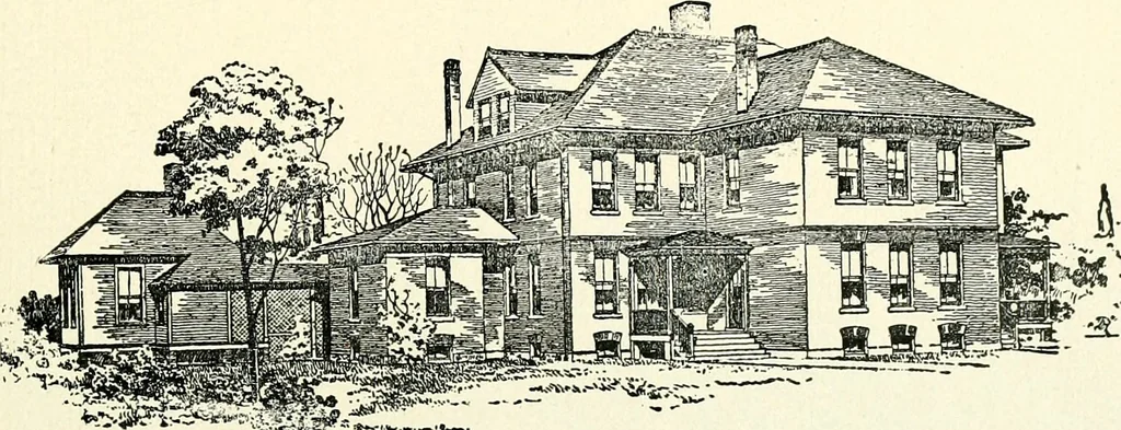 An illustration from Wing & Mahurin, architects, Fort Wayne, Ind, 1896, leaf 12