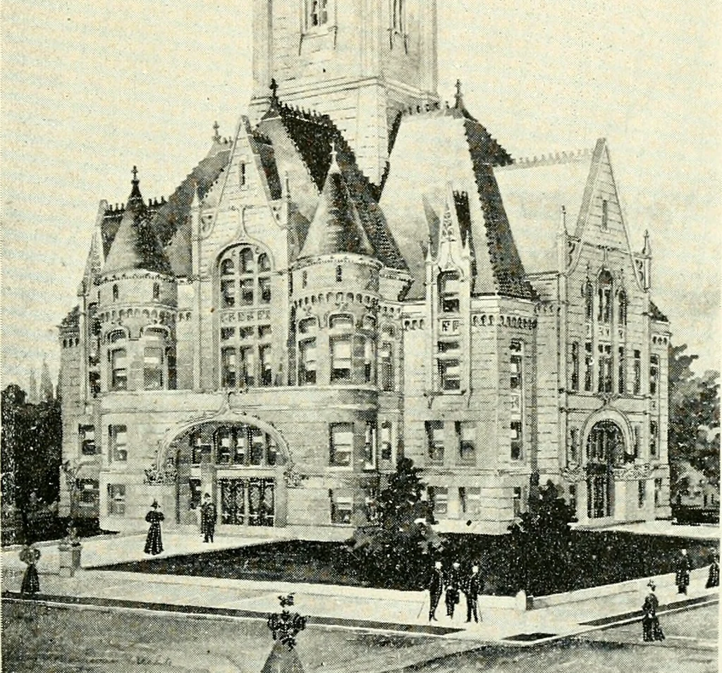 An illustration from Wing & Mahurin, architects, Fort Wayne, Ind, 1896, leaf 16