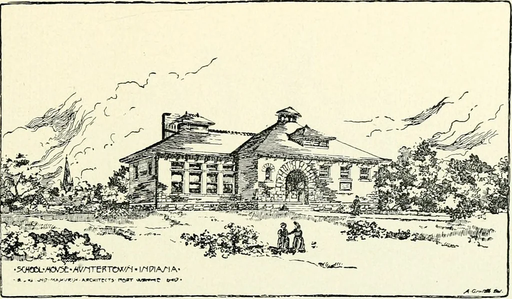 An illustration from Wing & Mahurin, architects, Fort Wayne, Ind, 1896, leaf 40