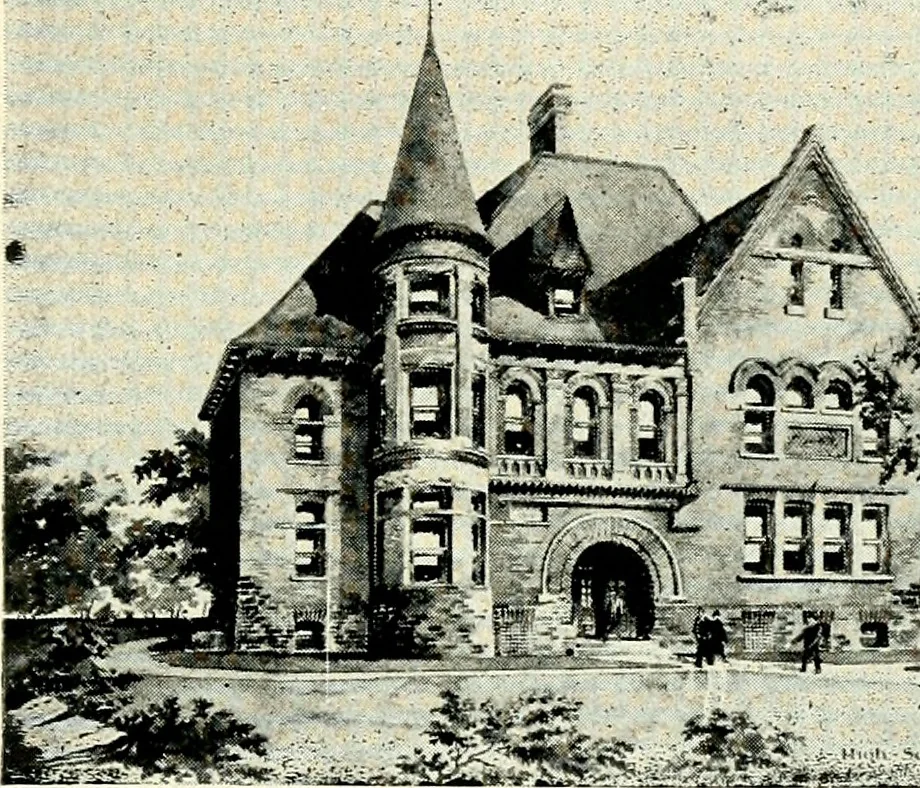 An illustration from Wing & Mahurin, architects, Fort Wayne, Ind, 1896, leaf 64