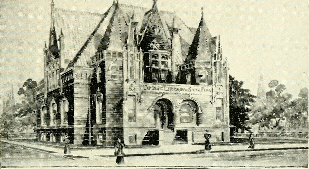 An illustration from Wing & Mahurin, architects, Fort Wayne, Ind, 1896, leaf 66