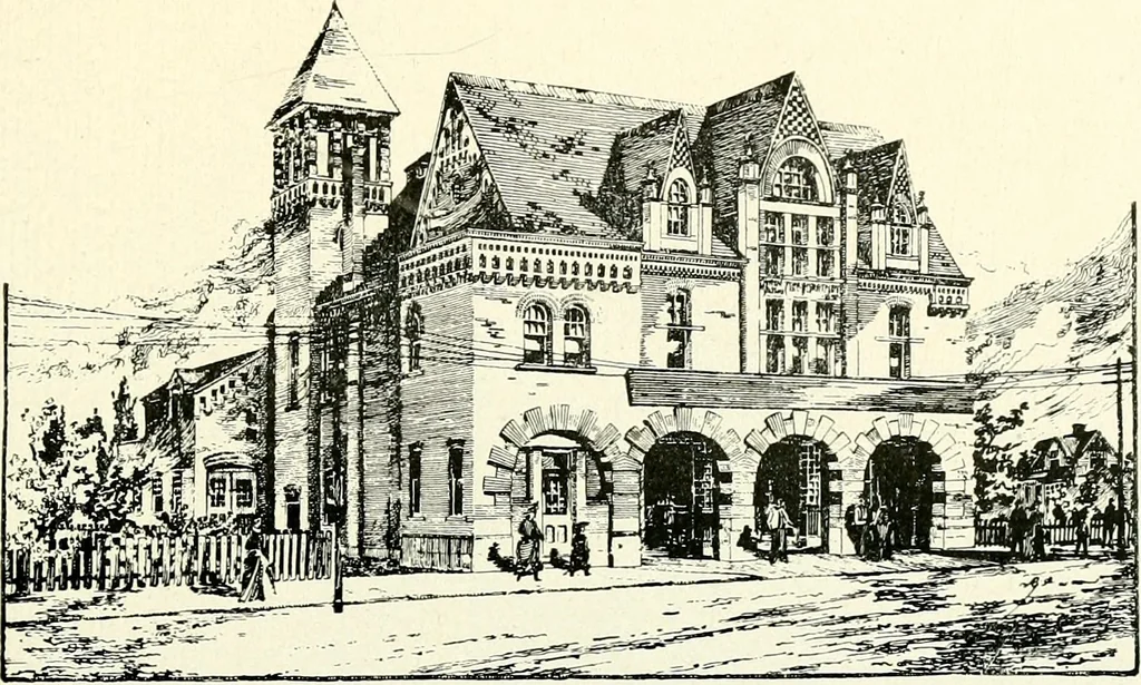 An illustration from Wing & Mahurin, architects, Fort Wayne, Ind, 1896, leaf 74