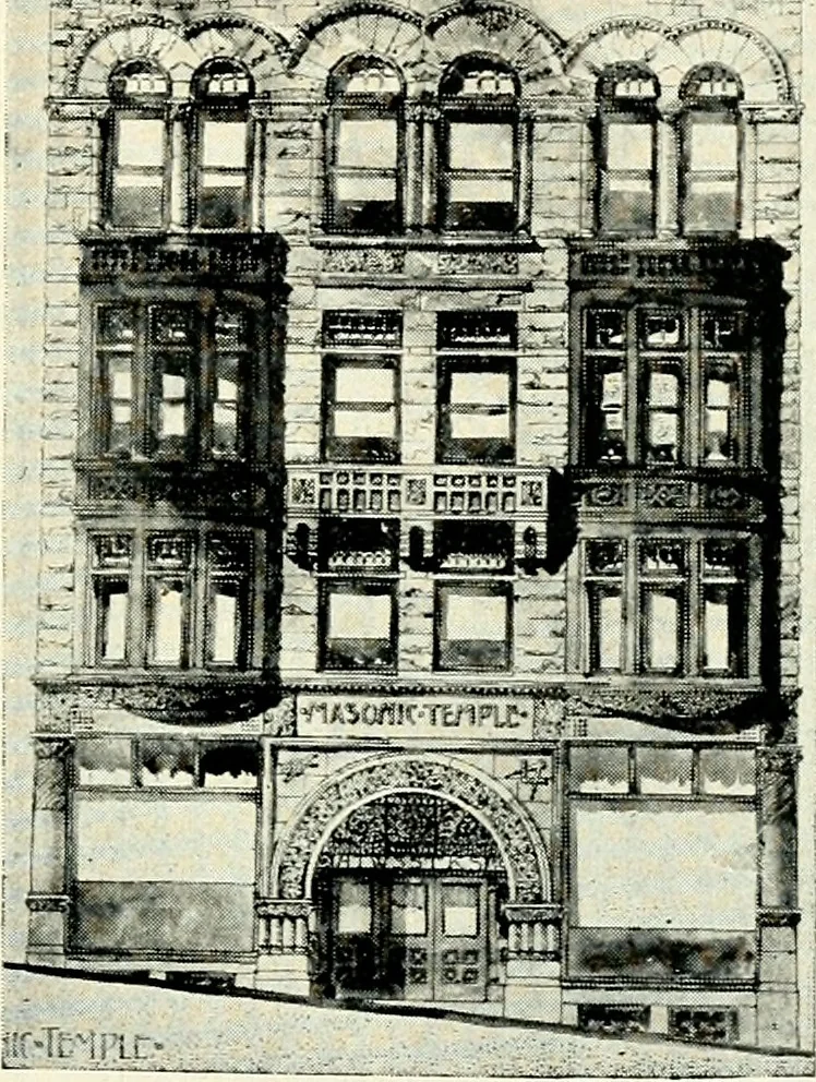 An illustration from Wing & Mahurin, architects, Fort Wayne, Ind, 1896, leaf 76
