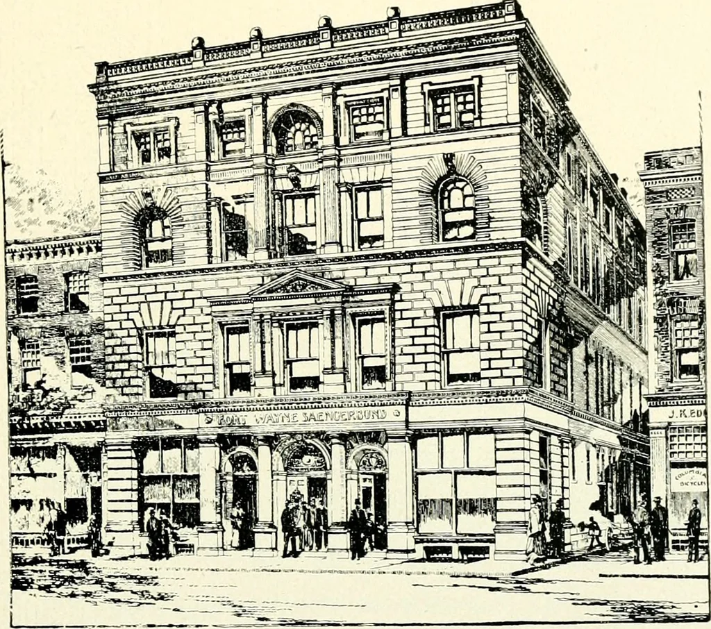 An illustration from Wing & Mahurin, architects, Fort Wayne, Ind, 1896, leaf 78