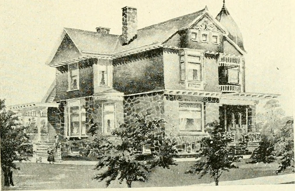 An illustration from Wing & Mahurin, architects, Fort Wayne, Ind, 1896, leaf 90