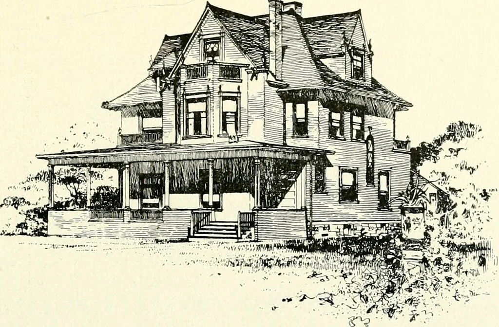 An illustration from Wing & Mahurin, architects, Fort Wayne, Ind, 1896, leaf 94