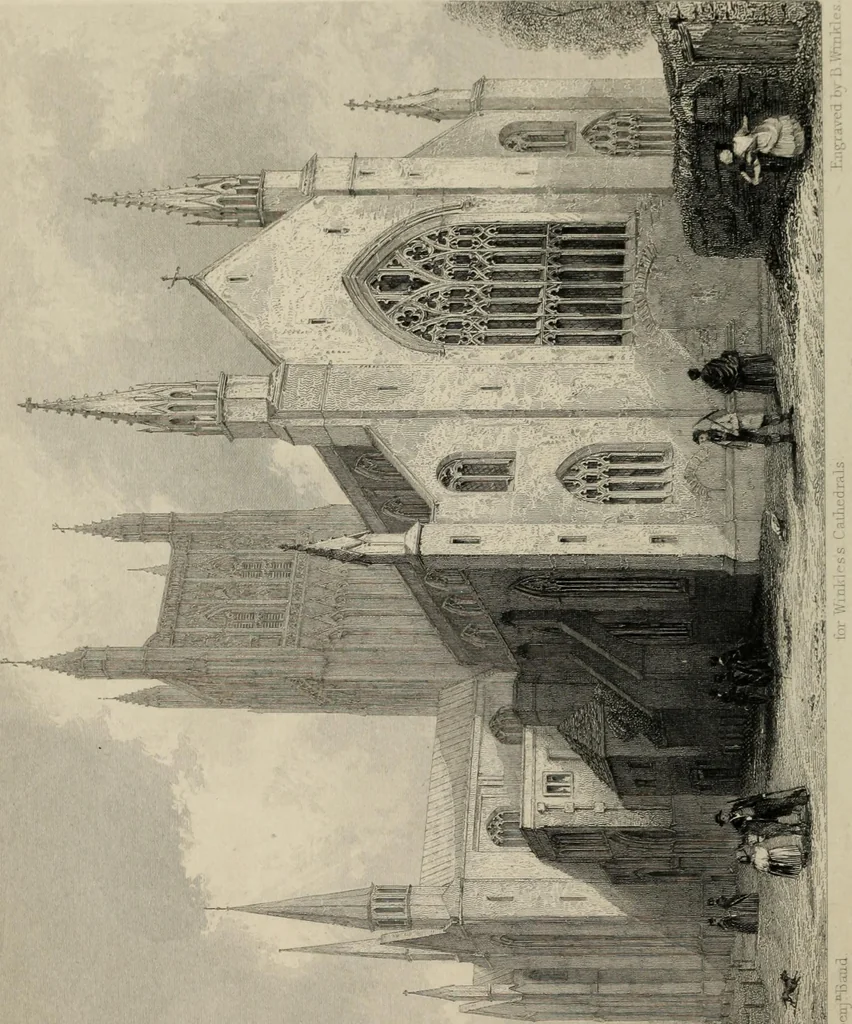 An illustration from Winkles's architectural and picturesque illustrations of the cathedral churches of England and Wales, 1836, leaf 109