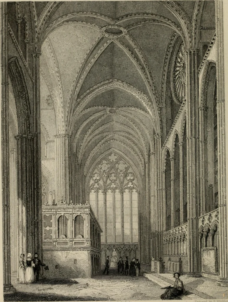 An illustration from Winkles's architectural and picturesque illustrations of the cathedral churches of England and Wales, 1836, leaf 147