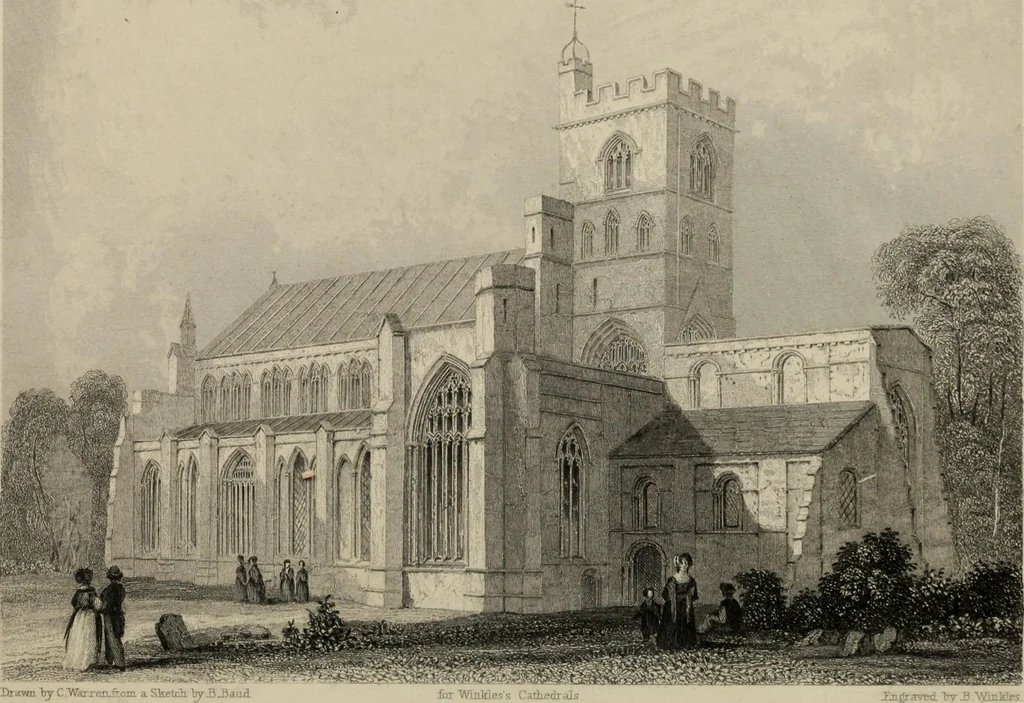 An illustration from Winkles's architectural and picturesque illustrations of the cathedral churches of England and Wales, 1836, leaf 159