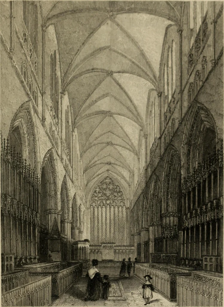 An illustration from Winkles's architectural and picturesque illustrations of the cathedral churches of England and Wales, 1836, leaf 174