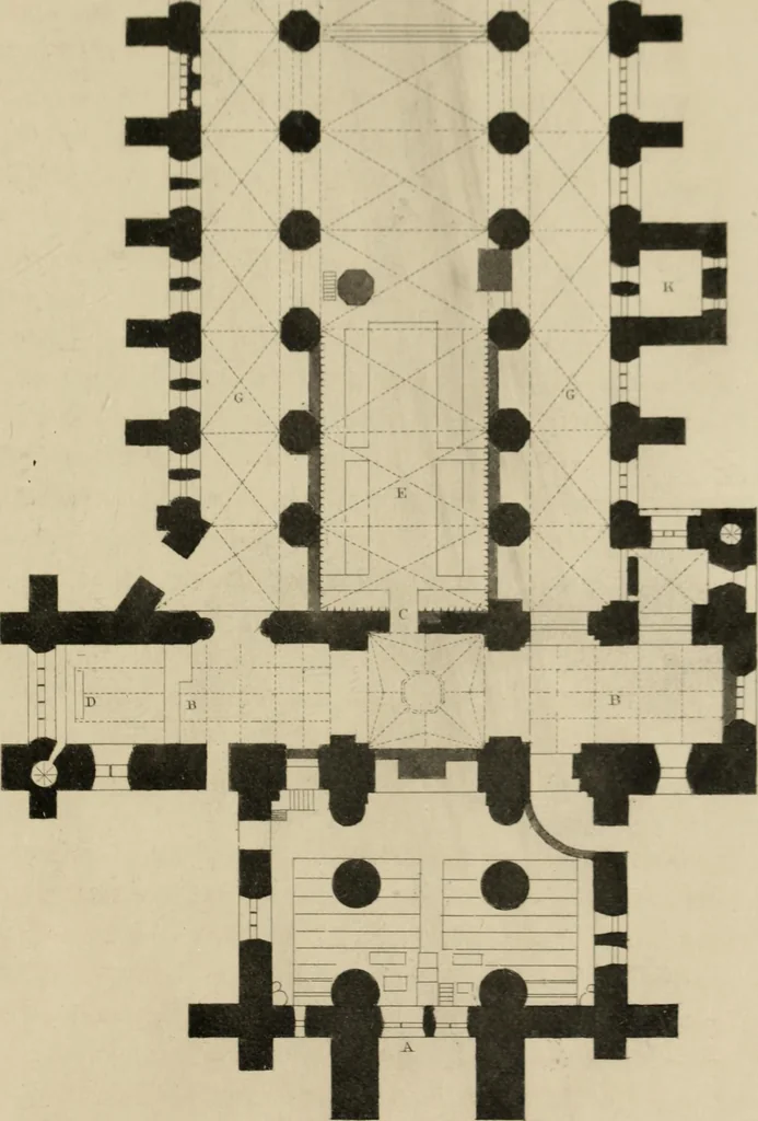 An illustration from Winkles's architectural and picturesque illustrations of the cathedral churches of England and Wales, 1836, leaf 178
