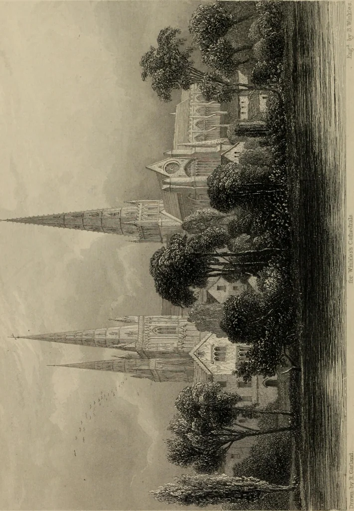 An illustration from Winkles's architectural and picturesque illustrations of the cathedral churches of England and Wales, 1836, leaf 19