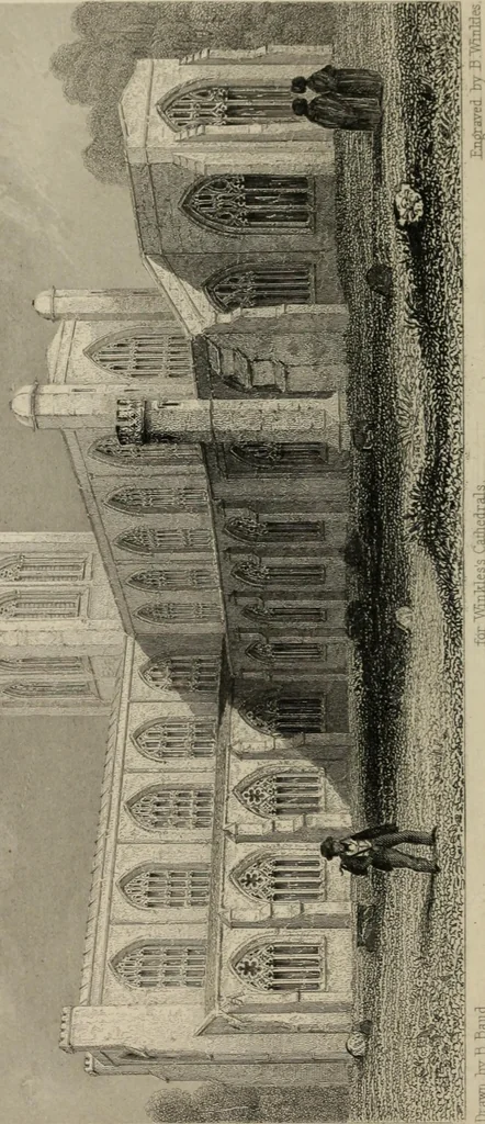 An illustration from Winkles's architectural and picturesque illustrations of the cathedral churches of England and Wales, 1836, leaf 197