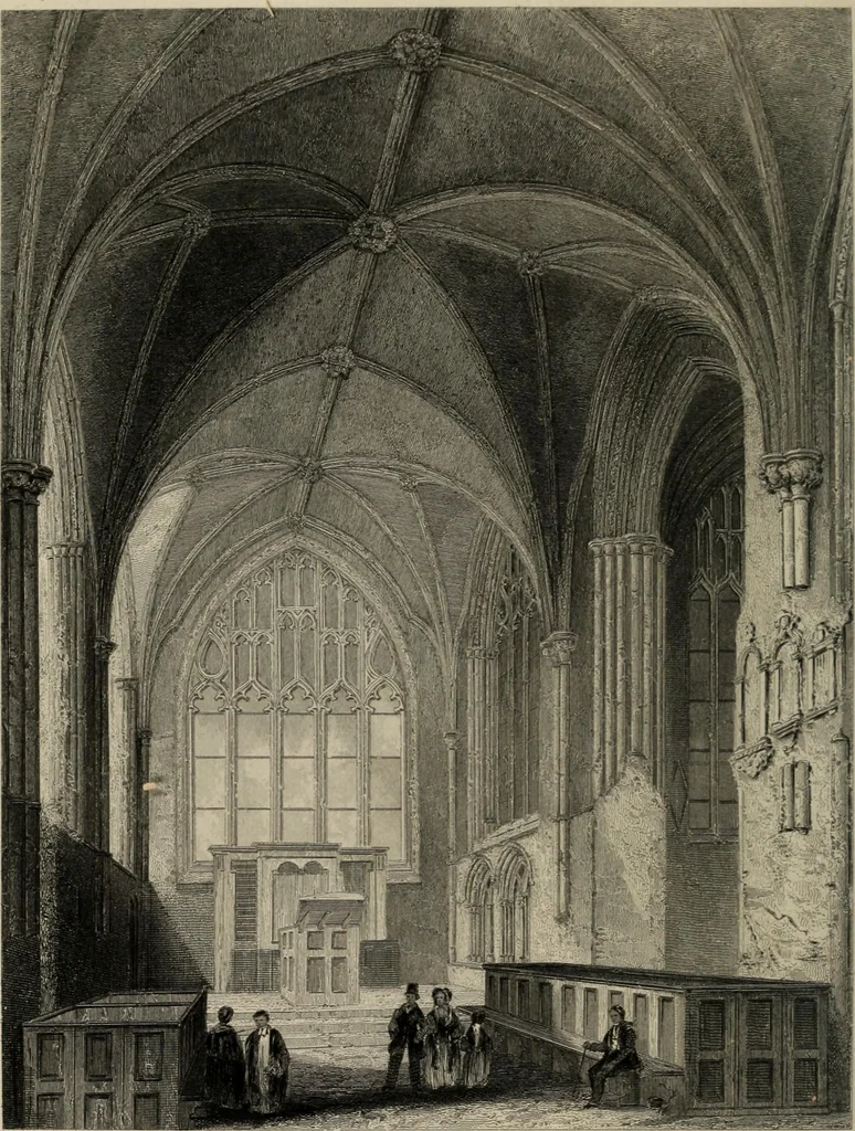 An illustration from Winkles's architectural and picturesque illustrations of the cathedral churches of England and Wales, 1836, leaf 203