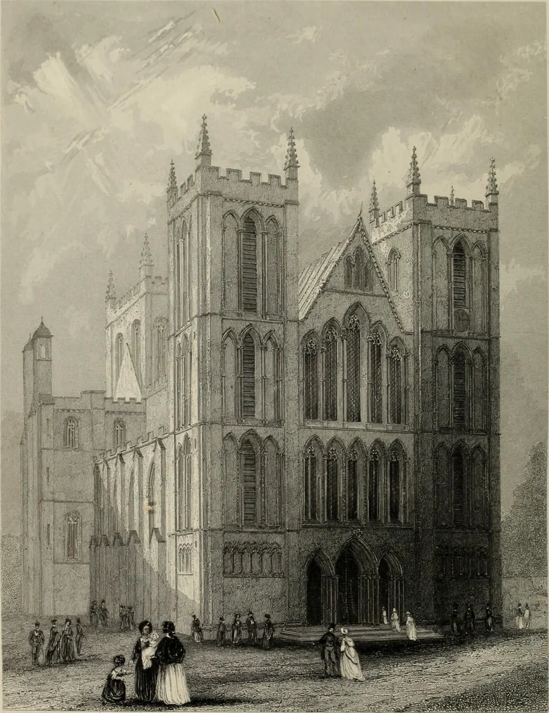 An illustration from Winkles's architectural and picturesque illustrations of the cathedral churches of England and Wales, 1836, leaf 215