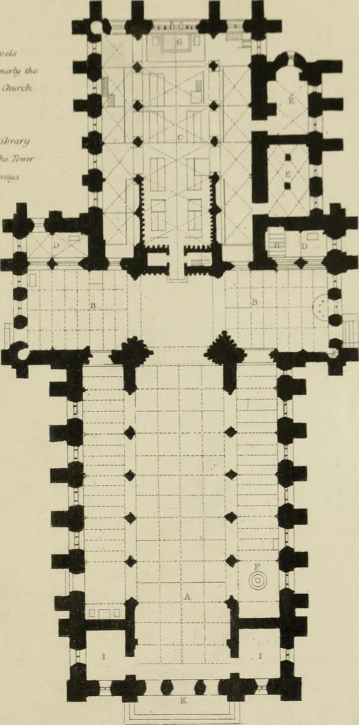 An illustration from Winkles's architectural and picturesque illustrations of the cathedral churches of England and Wales, 1836, leaf 240