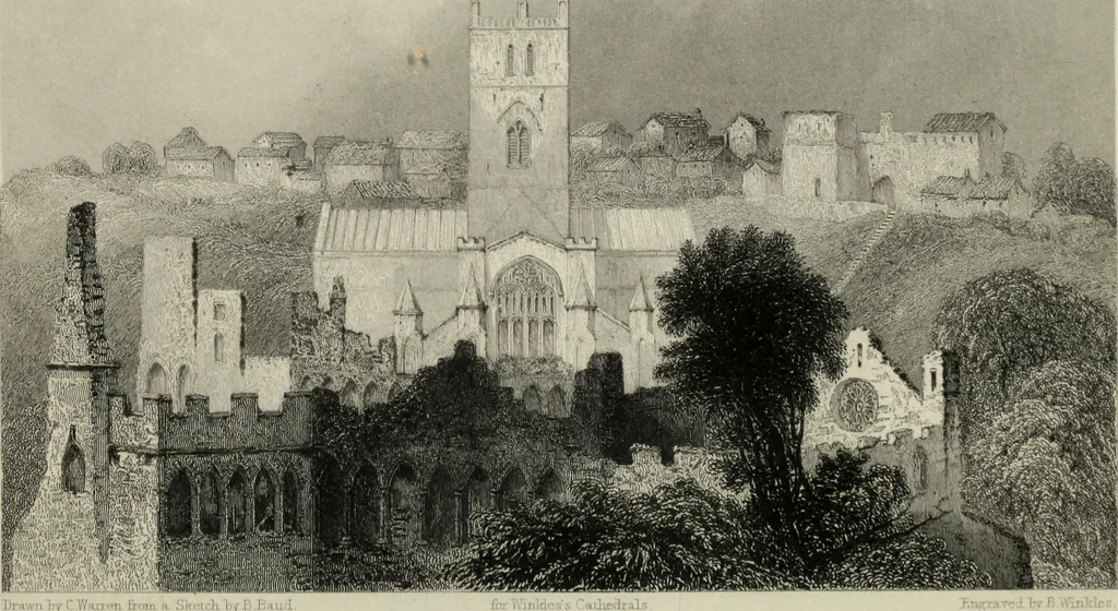 An illustration from Winkles's architectural and picturesque illustrations of the cathedral churches of England and Wales, 1836, leaf 253