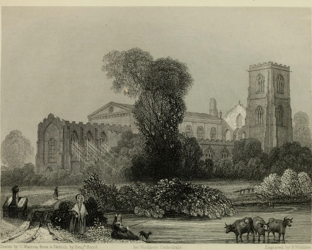 An illustration from Winkles's architectural and picturesque illustrations of the cathedral churches of England and Wales, 1836, leaf 265