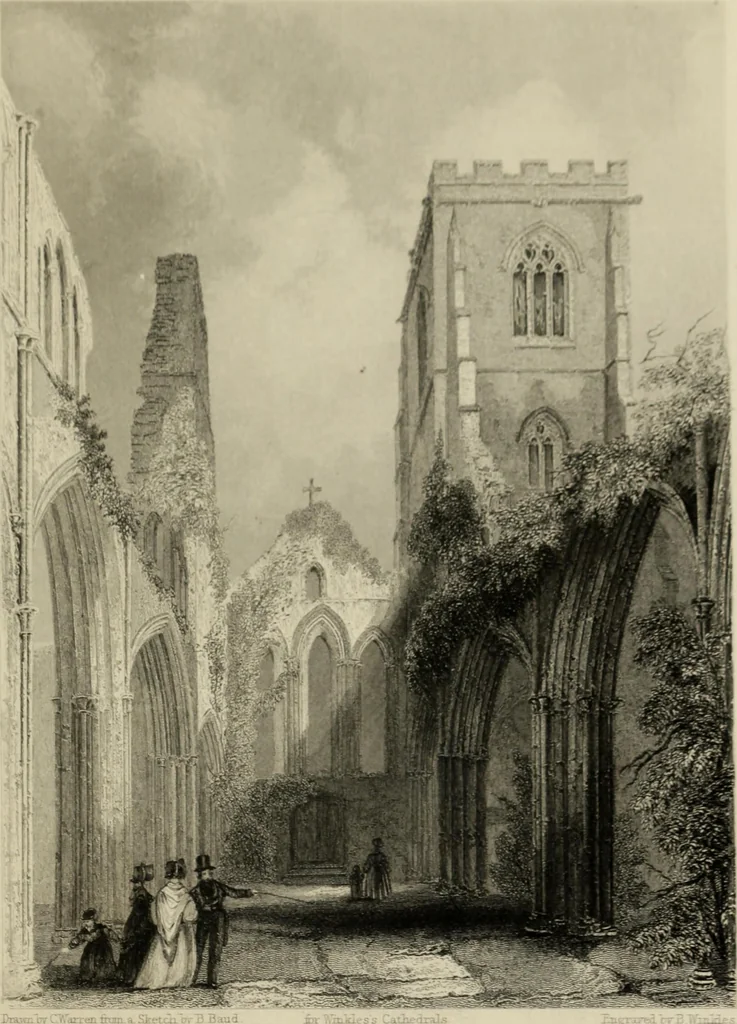 An illustration from Winkles's architectural and picturesque illustrations of the cathedral churches of England and Wales, 1836, leaf 268