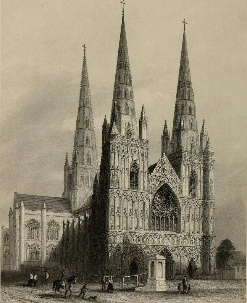 An illustration from Winkles's architectural and picturesque illustrations of the cathedral churches of England and Wales, 1836, leaf 27