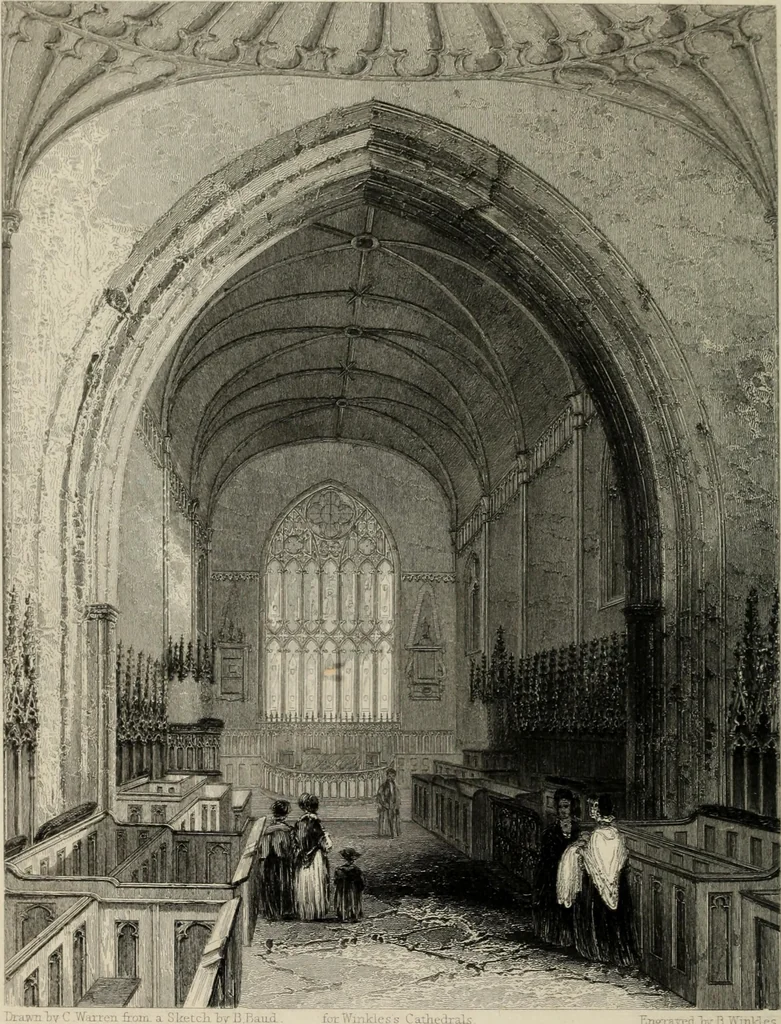 An illustration from Winkles's architectural and picturesque illustrations of the cathedral churches of England and Wales, 1836, leaf 281