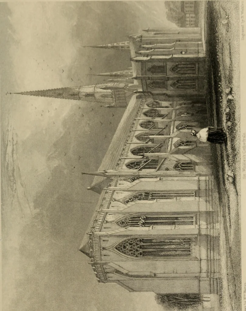 An illustration from Winkles's architectural and picturesque illustrations of the cathedral churches of England and Wales, 1836, leaf 30