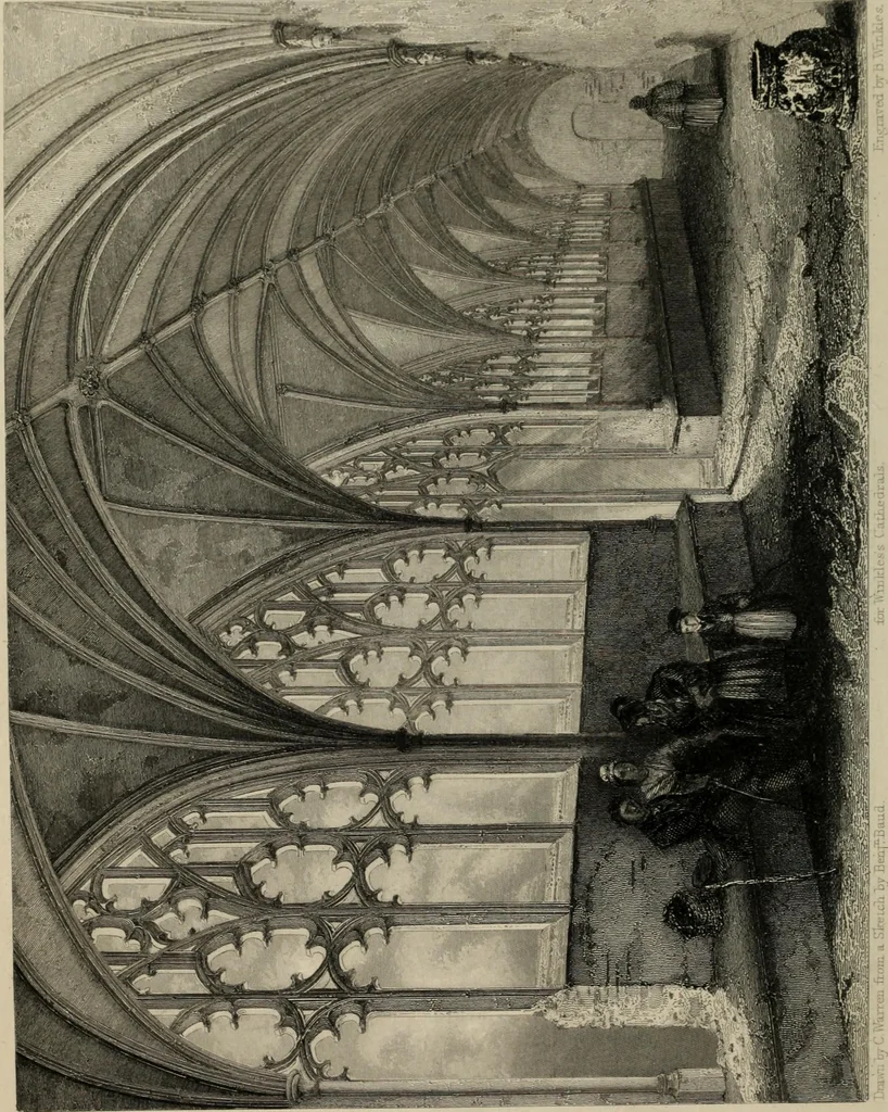 An illustration from Winkles's architectural and picturesque illustrations of the cathedral churches of England and Wales, 1836, leaf 93