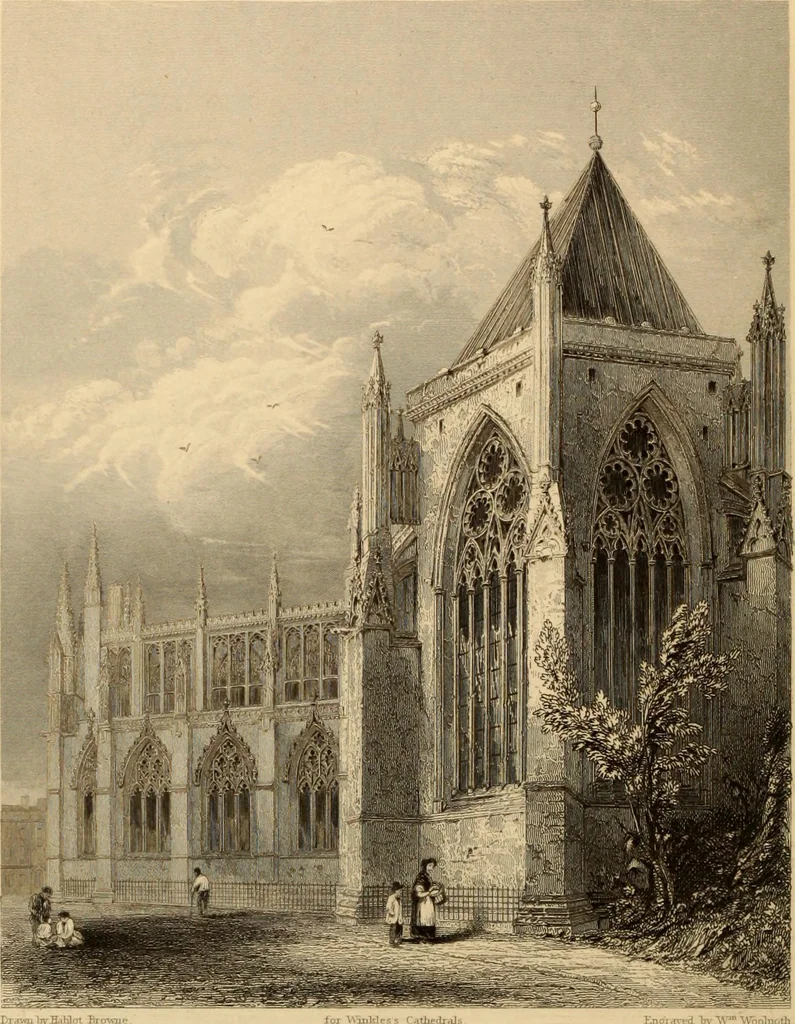 An illustration from Winkles's architectural and picturesque illustrations of the cathedral churches of England and Wales, 1836, leaf 111