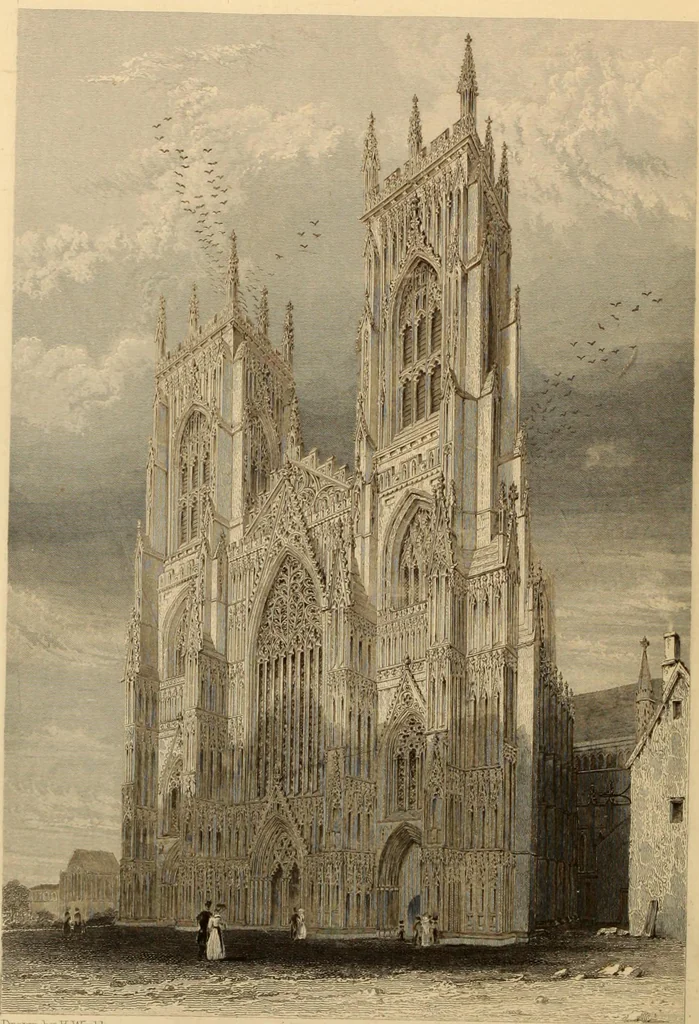 An illustration from Winkles's architectural and picturesque illustrations of the cathedral churches of England and Wales, 1836, leaf 119