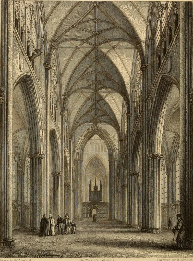 An illustration from Winkles's architectural and picturesque illustrations of the cathedral churches of England and Wales, 1836, leaf 127