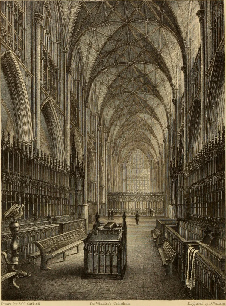 An illustration from Winkles's architectural and picturesque illustrations of the cathedral churches of England and Wales, 1836, leaf 133