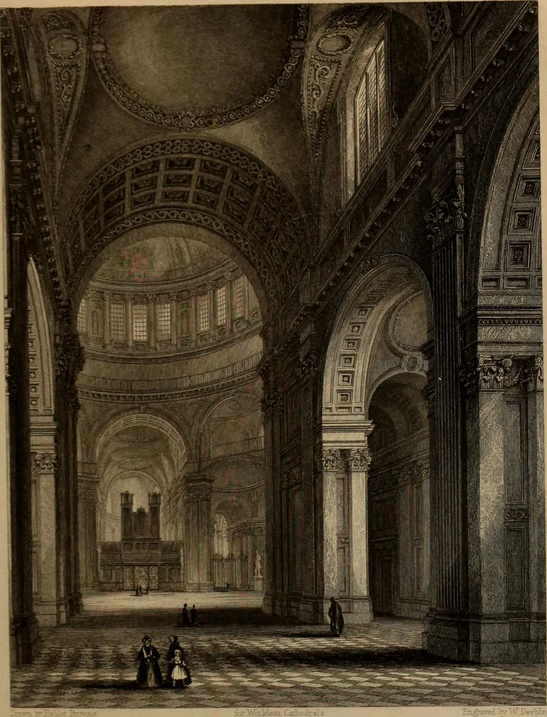 An illustration from Winkles's architectural and picturesque illustrations of the cathedral churches of England and Wales, 1836, leaf 174