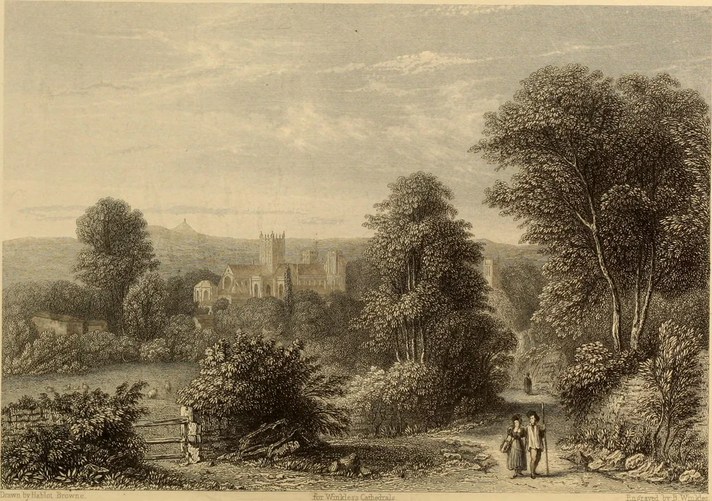 An illustration from Winkles's architectural and picturesque illustrations of the cathedral churches of England and Wales, 1836, leaf 179