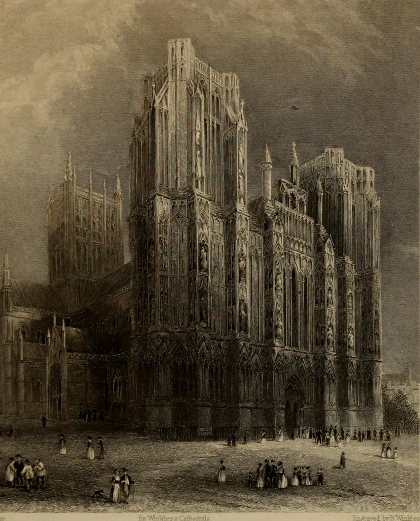 An illustration from Winkles's architectural and picturesque illustrations of the cathedral churches of England and Wales, 1836, leaf 184