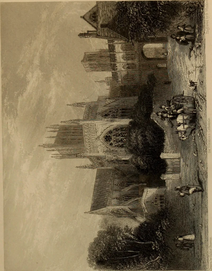 An illustration from Winkles's architectural and picturesque illustrations of the cathedral churches of England and Wales, 1836, leaf 224