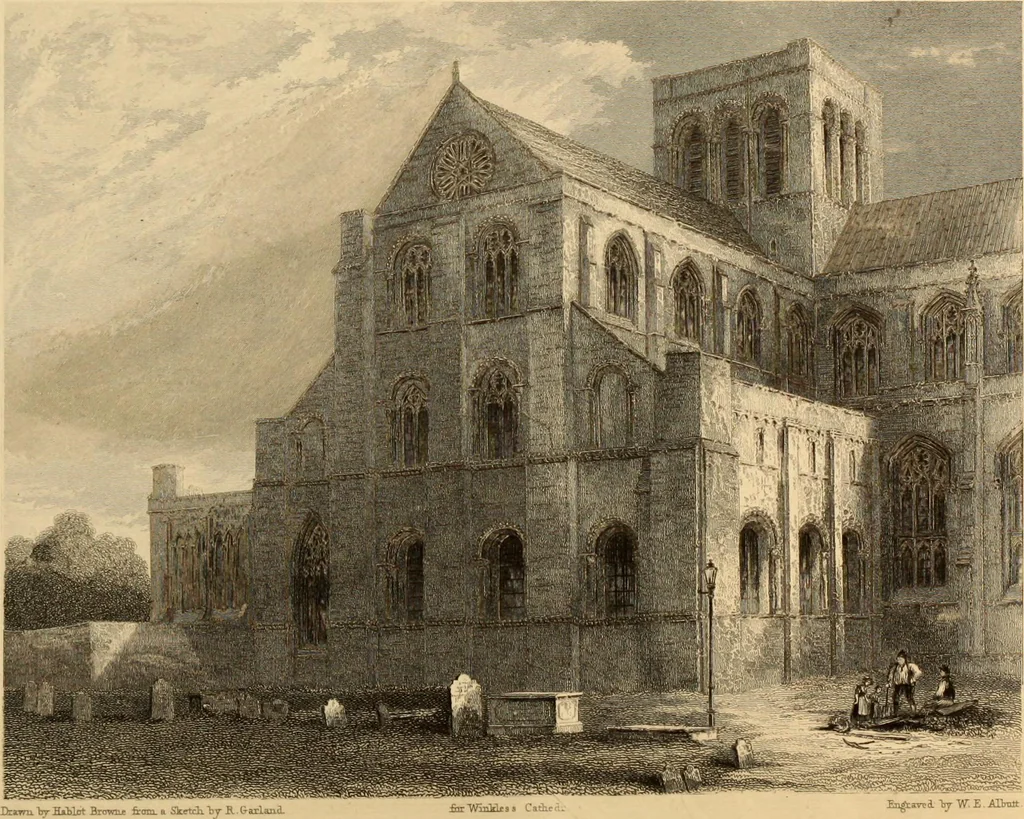 An illustration from Winkles's architectural and picturesque illustrations of the cathedral churches of England and Wales, 1836, leaf 257