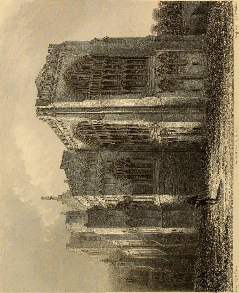 An illustration from Winkles's architectural and picturesque illustrations of the cathedral churches of England and Wales, 1836, leaf 267