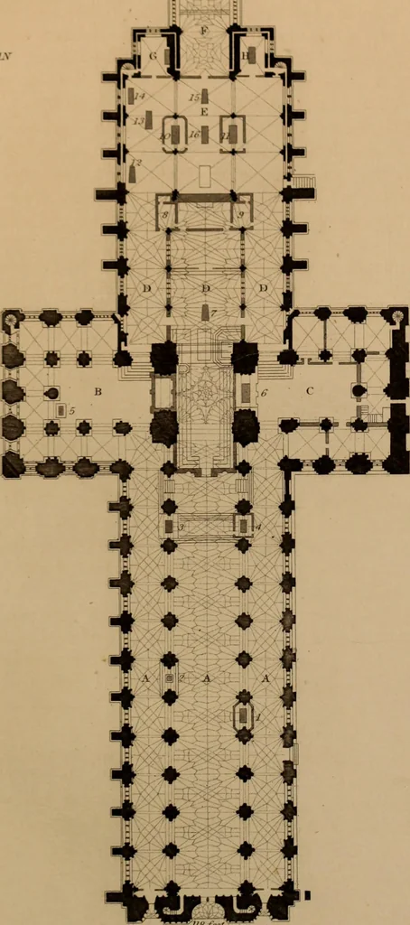 An illustration from Winkles's architectural and picturesque illustrations of the cathedral churches of England and Wales, 1836, leaf 270