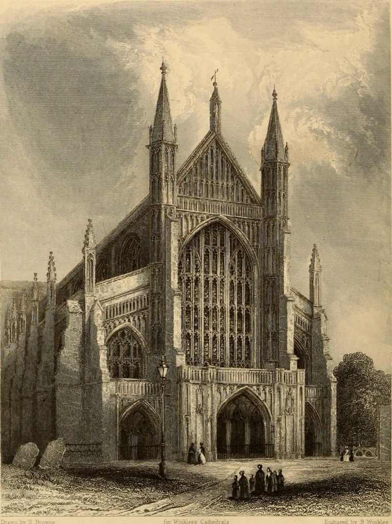 An illustration from Winkles's architectural and picturesque illustrations of the cathedral churches of England and Wales, 1836, leaf 273