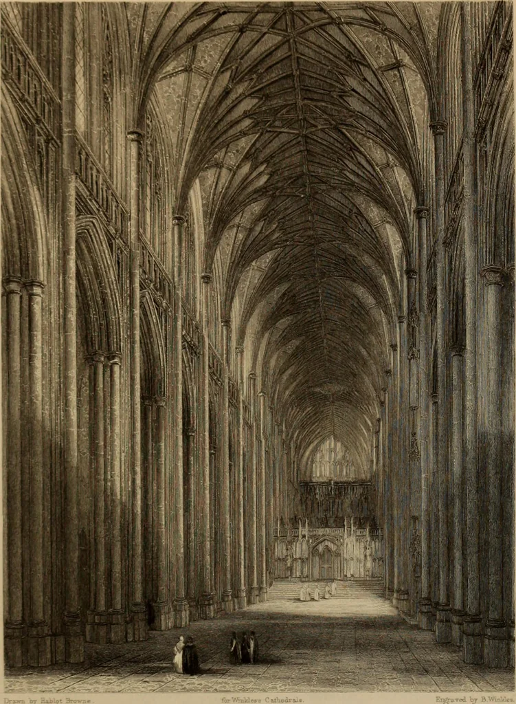An illustration from Winkles's architectural and picturesque illustrations of the cathedral churches of England and Wales, 1836, leaf 276