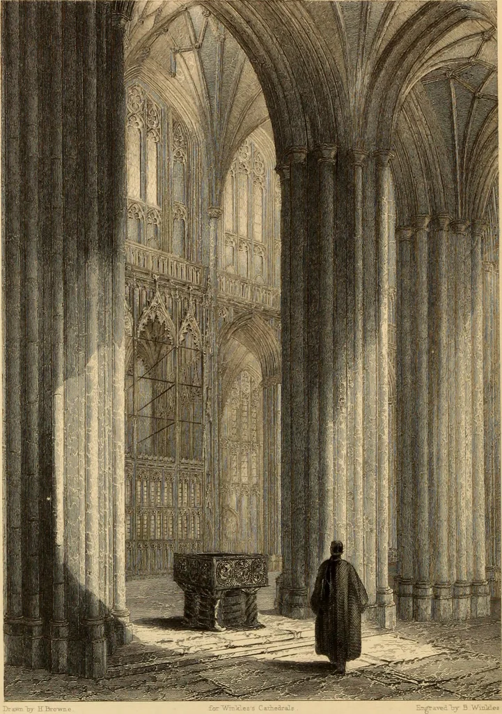 An illustration from Winkles's architectural and picturesque illustrations of the cathedral churches of England and Wales, 1836, leaf 279