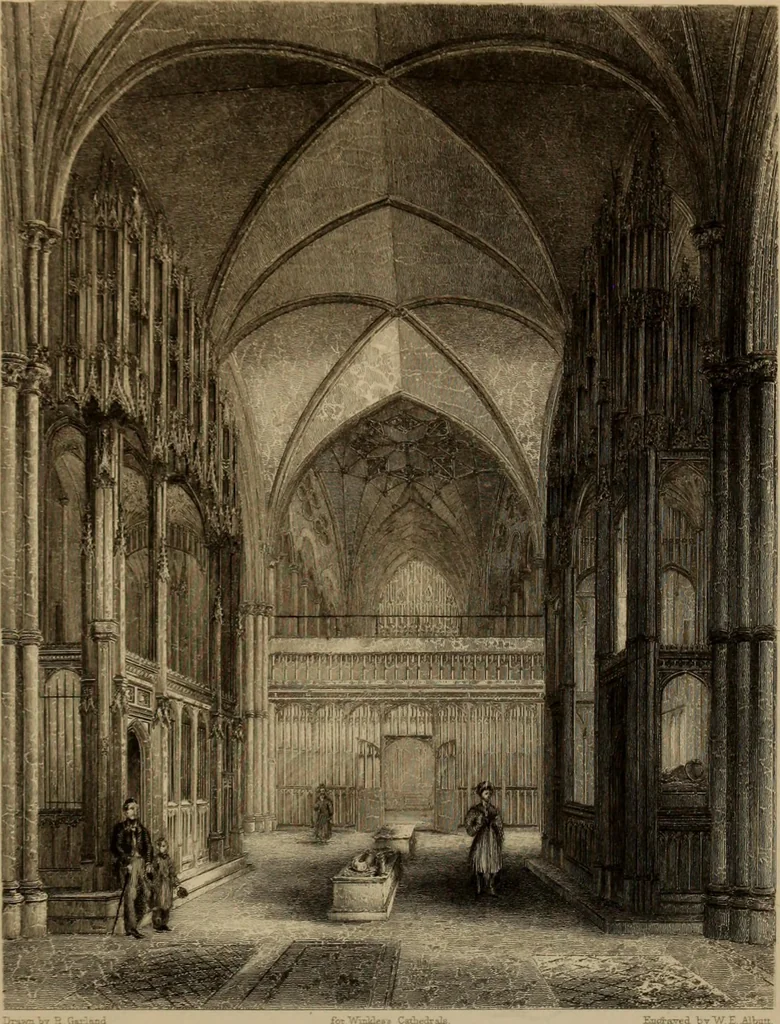 An illustration from Winkles's architectural and picturesque illustrations of the cathedral churches of England and Wales, 1836, leaf 294