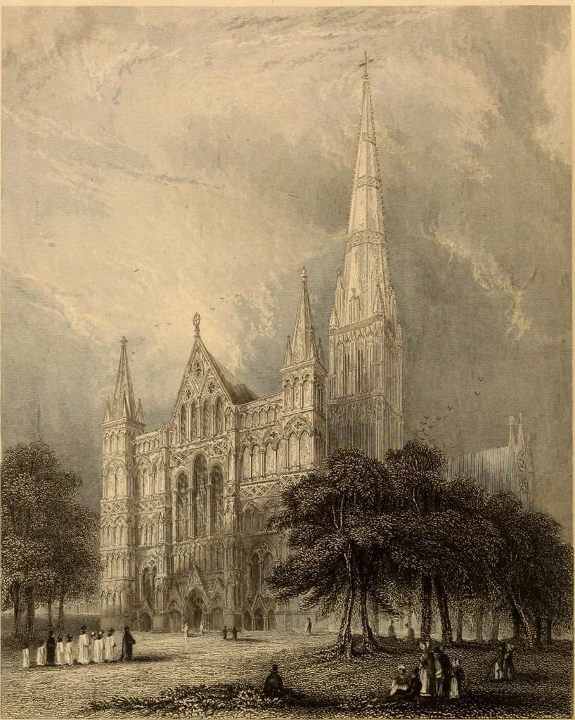 An illustration from Winkles's architectural and picturesque illustrations of the cathedral churches of England and Wales, 1836, leaf 31