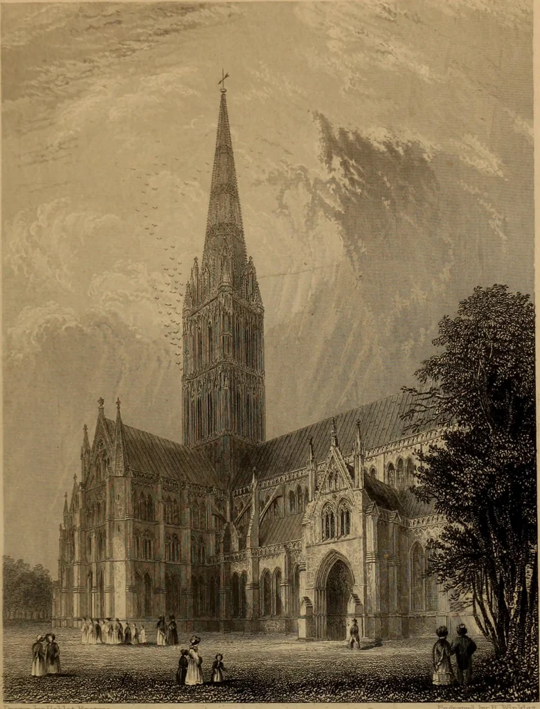 An illustration from Winkles's architectural and picturesque illustrations of the cathedral churches of England and Wales, 1836, leaf 40
