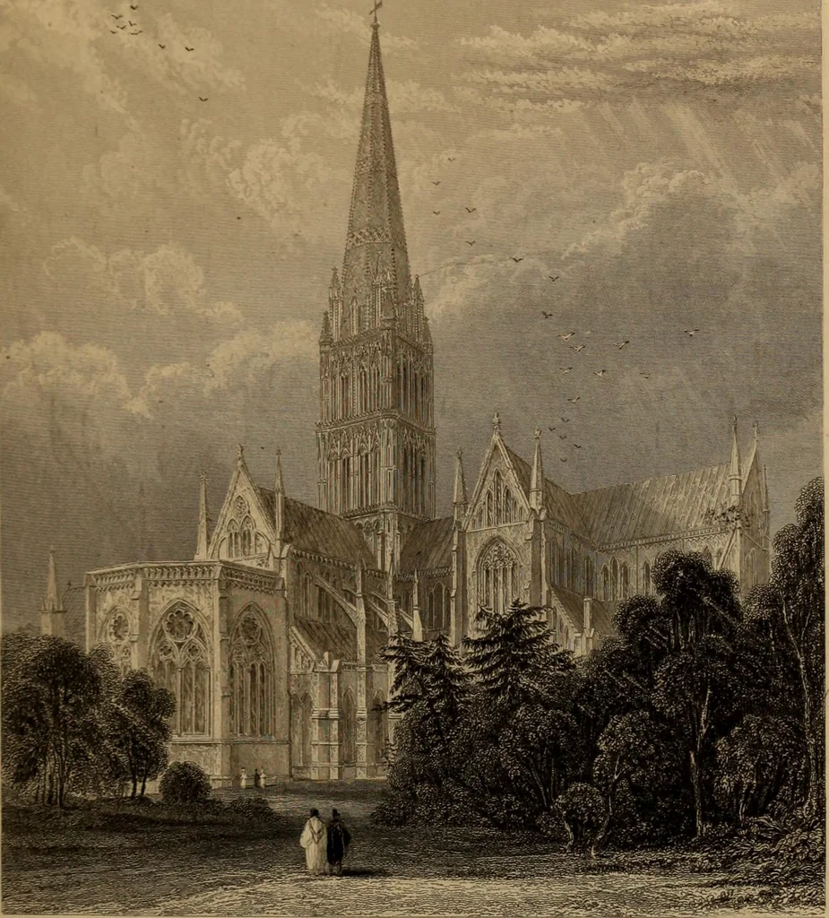 An illustration from Winkles's architectural and picturesque illustrations of the cathedral churches of England and Wales, 1836, leaf 44