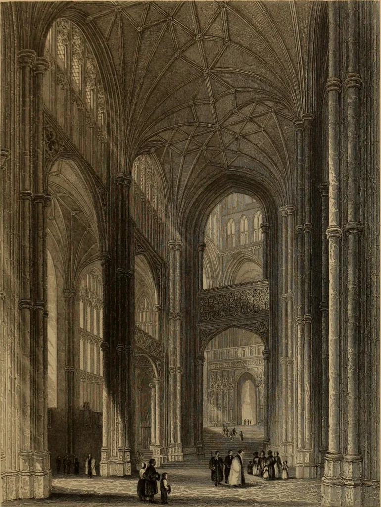 An illustration from Winkles's architectural and picturesque illustrations of the cathedral churches of England and Wales, 1836, leaf 86
